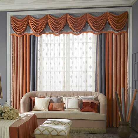 防盗纱门窗-橙红